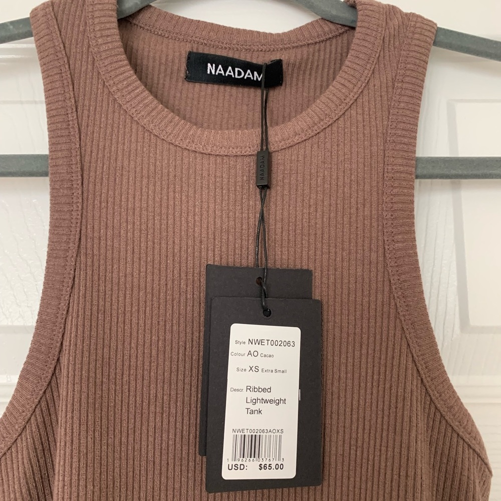Naadam Ribbed Lightweight Tank Top - Picture 2 of 5